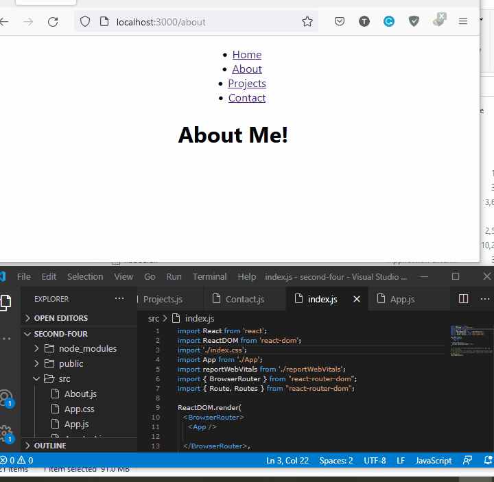 Create Multiple Page App Using React Delft Stack